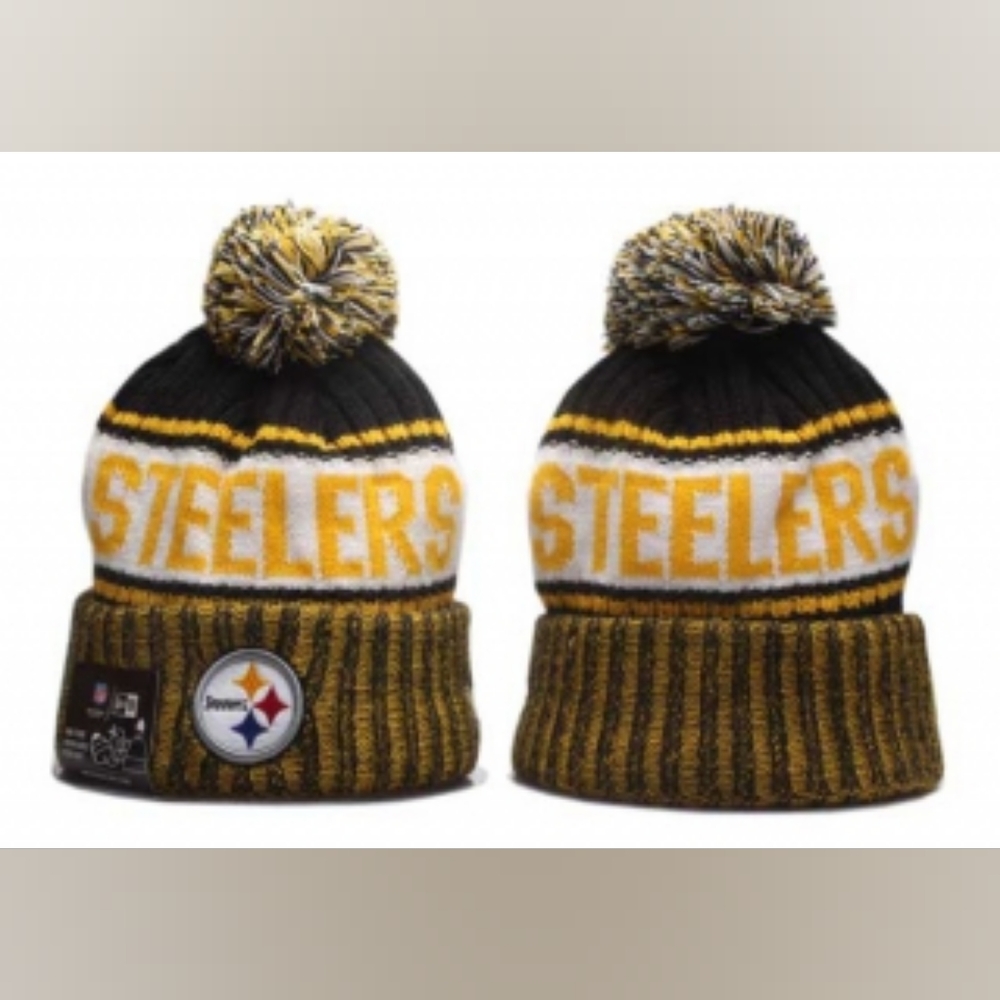 Pittsburgh Steelers Winter Pom Knit Beanie